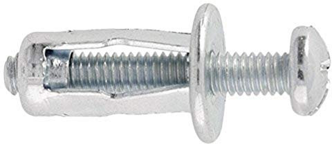 Molly M10110-XJ 10 Fijaciones de Metal de 8 mm x 16 mm, Gris