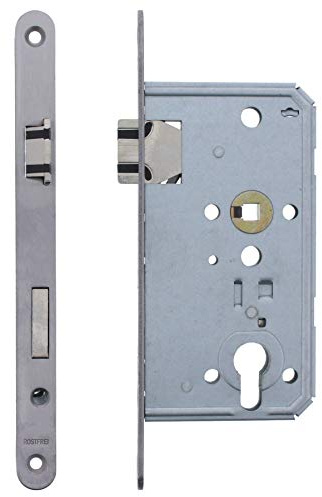 ToniTec® införingslås Soft Lock Flüsterfal 55/72/8 | Rostfritt stål stulp 20 x 235 mm rechts Pz (Profilzylinder)