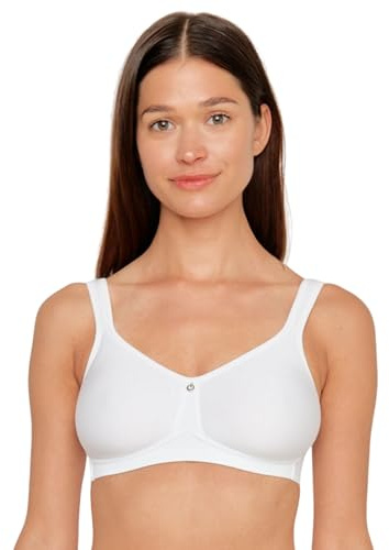 Susa Spacer Catania Soutien-Gorge sans Armatures pour Femme en matériau Spacer Respirant I Agréable sur la Peau I Bonnets préformés sans Coutures, Blanc., 100B