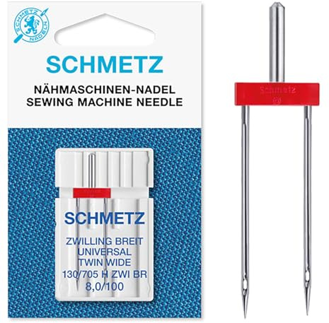 Schmetz - 1 Aiguille machine double Universelle 100 �cartement 8
