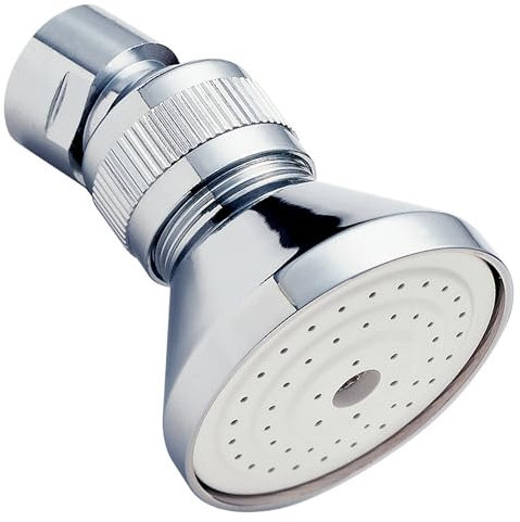 Deva HEAH01 Brass Shower Head with Swivel Joint Chrome Finish,2