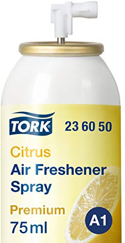 Tork 236050 Air Freshener Spray A1 / Refill Compatible with A1 Air Freshener System/Premium Room Freshener/Citrus | Compatible with A1 Air Freshener System