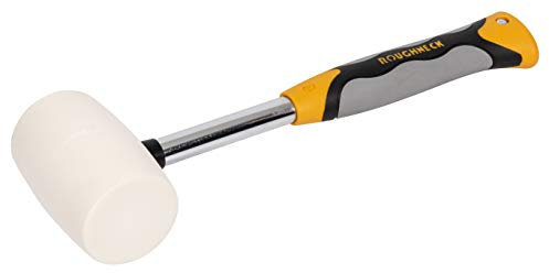 Roughneck ROU61216 Non Marking White Rubber Mallet with Soft Grip Handle 16 oz/454 g