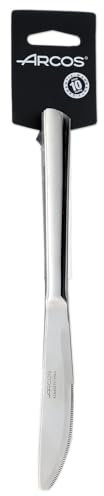 Arcos Serie Toscana - Juego de Cuchillos de Mesa (3 cuchillos) - Monoblock de una pieza en Acero Inoxidable 18/10 y 220 mm - Color Plata