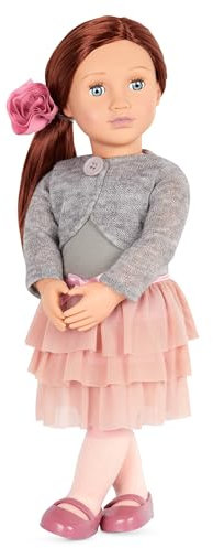 Our Generation – 46 cm Puppe – Braunes Haar & Blaue Augen – Mode-Accessoires – Puppenkleidung mit Rüschenrock – Spielzeug für Kinder ab 3 Jahren – Ayla