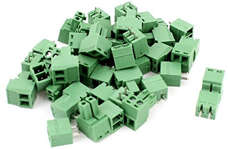 sourcing map 20 Pair 3.81mm Pitch Male Plug Female Socket PCB Screw Terminal Block