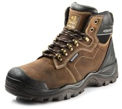 Buckler Bsh009br Buckshot Dark Brown Lace Waterproof Safety Boots - Uk Sizes 6 -13 UK 13 (EU48)