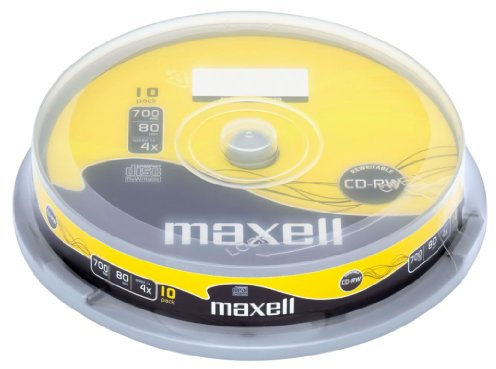 Maxell CD-RW80 10 Pack Spindle