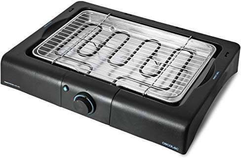 Cecotec Barbacoa Eléctrica de Sobremesa PerfectSteak 4200 Way. Potencia de 2400 W, Parrilla de Acero Inoxidable y Altura Ajustable a 3 Niveles, Indicador luminoso