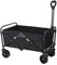 Chariot de Plage, Chariot de Pliable avec Roues, capacité de Charge de 70 litres et 90 kg, Utilitaire Tout Terrain pour Le Jardinage, Le Camping, Les Courses et Les Sports de Plein air, Noir.