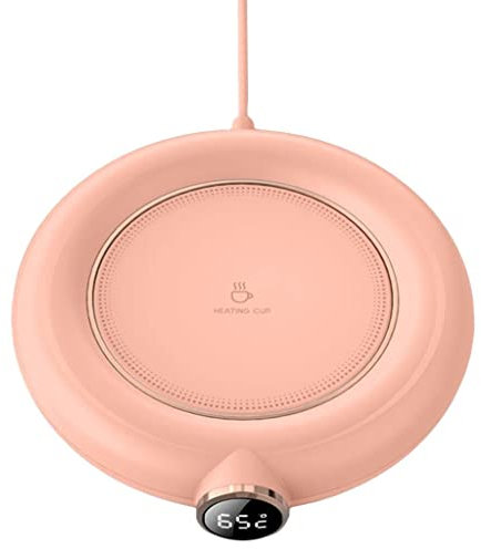 Chauffe-tasse à café USB pour bureau - 3 modes - Rose