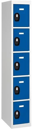 Générique Vestiaire Colonne 5 Cases - Elément départ (Bleu)