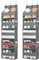 Lifewit Türorganizer Hängeorganizer, 5 Regal klar Fenster hängende Lagerung mit 4 Mesh Seitentaschen, Anti-Tilt 18kg Belastbar, Benutzt für Bad, Schlafzimmer, Küche, Wohnheim,Camper, 2er-Packung, Grau
