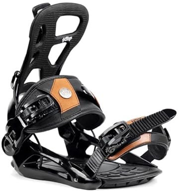 Snowboardbindningar snowboardbindningar snabba Step-in skidpjäxbindningar för snowboard (svart, S (36–38))