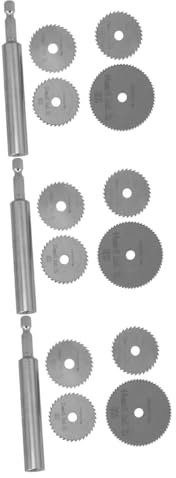 ABOOFAN 3 Sätze PVC -Röhrchensägen -Klingen -Set Leitung Klempnerwerkzeuge kreisförmig Cutter Sanitär-Werkzeugsatz Sanitärwerkzeug Hochgeschwindigkeitsstahl Silber
