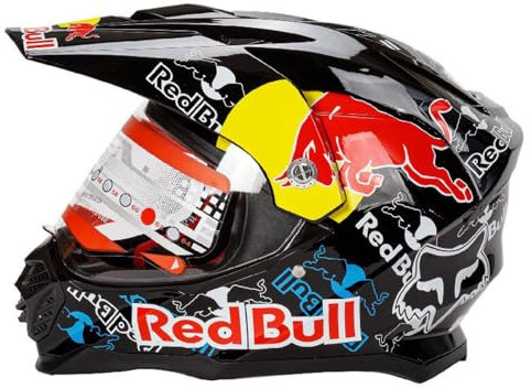 Casco Moto Per Uomo Donna Motocross MX Caschi Cross Per Adulti Casco Moto ATV Casco Integrale Enduro Certificato DOT/ECE Con Visiera Parasole Antiappannamento Casco Da Discesa,Black/B-XXL