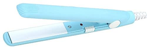 Plancha de Pelo 2 en 1 Mini Plancha de Pelo Calentamiento Rápido Plancha para Pelo corto, flequillo, pelo fino (blue)
