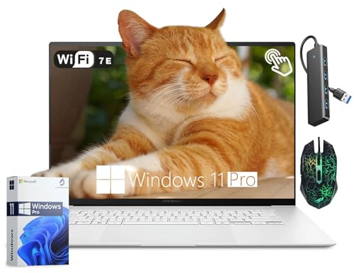 ASUS Zenbook S16 laptop, 16-inch 3K OLED touchscreen laptops Computer, AMD 10-core Ryzen AI 9, 24GB DDR5 • 2TB SSD • WiFi 7, Illuminated KB, Lifetime MS, Win 11 Pro with Copilot, Seibosfy