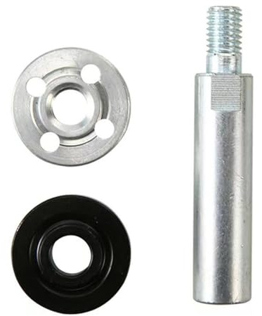 Extended Reach Rod with 2pcs Nut for 100mm Grinders/Polisher Secure Connection Small Area Detailing Tool Accessories Angles Grinders Extension Rod