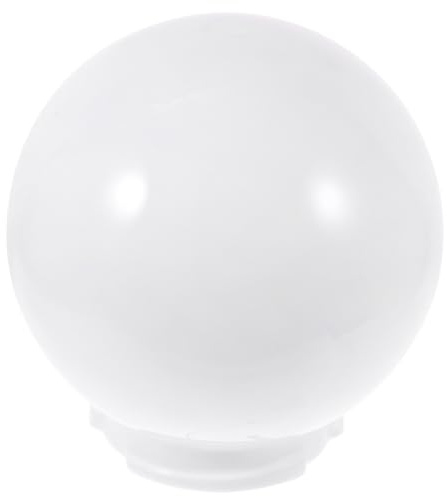 HOUDERCO Pantalla Acrílica Esférica para Lámpara Exterior, Diámetro 250Mm, Accesorio de Recambio para Farola de Jardín, Instalación Rápida para Terraza y Patio