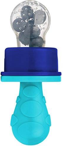 primamma 44012411 - Fruchtsauger mit Schutzkappe 1 Stück - blau