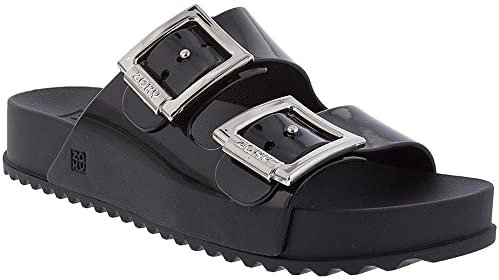 Zaxy Damen Partner Slides Sandalen Schwarz 39 EU