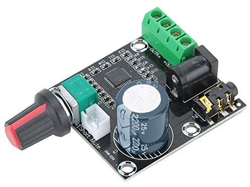 Walfront 2-Channel 15W+15W Class D Stereo Audio Amplifier Board Digital Amplifier DC 12V for Home Theater Car Subwoofer Speaker System