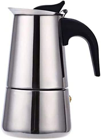 Kaffekanna i rostfritt stål mocha espresso latte perkolator spis kaffebryggare gryta perkolator dryckesverktyg cafetiere latte spishäll (300 ml)
