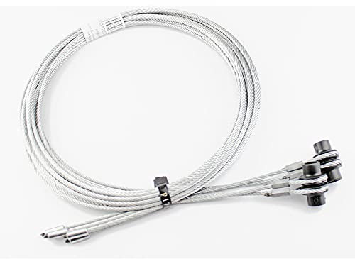Hörmann Drahtseile Beschlag Z (Größe: 3 mm, Länge 2990 cm, aus hochwertigem Stahl, mit Seilaufnahme, langlebig und robust, für Garagentore) 3064354
