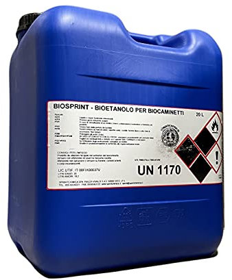 Bio Sprint Bioetanolo combustibile stufe 20 lt 99,9% inodore No Fumo Naturale No zolfo
