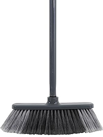 HERSIG - Escoba Gris con Palo | Cepillo Gris con Palo.