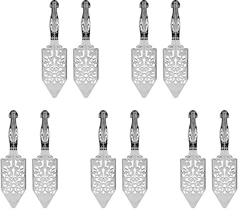 Ronlok 10 Uds Cucharas de absenta, cócteles de absenta de acero inoxidable para hacer Kit gotero de fuente de absenta gótica