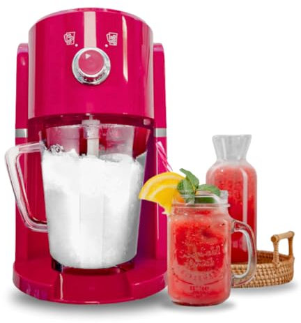 Chef-o-matic Picadora de Hielo Eléctrica Frozen Drinks, Cuchilla Acero Inoxidable, Capacidad 1.1L Granizados, cócteles, Bebidas frías, Combinados, Yogur Helado, 30w