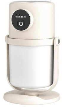SHLWYG Humidificador de vapor frío, boquilla giratoria de 360°, humidificador silencioso para interiores y purificador de aire con luz nocturna.