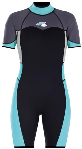 F2 Damen Neopren Anzug Gipsy - Shorty 3/2 mm M Türkis