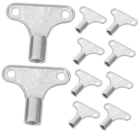 Homoyoyo 10piezas De Aire Para Radiador Herramienta De Válvula Para Liberar Aire y De Radiadores Accesorios De Fontanería De Metal Para Válvulas De Escape