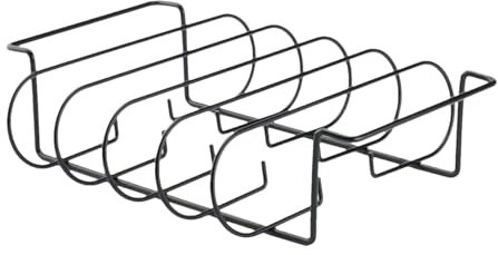 Rib Rack - Non Stick Roasting Stand Holds 4 Rib For Grilling | Steak Holder For Barbecue Roasting Baking Cooking Resting Outdoor Kitchen Camping And Outdoor Picnics