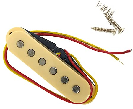 Pastilla de guitarra eléctrica de repuesto para cuello, puente medio, bobina única, pastillas de sonido para piezas de guitarra SQ