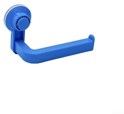 Niceminiwall Porte-rouleau de papier toilette avec ventouse pour salle de bain ou cuisine - En plastique ABS - Installation sans perçage - Taille 10 x (bleu)