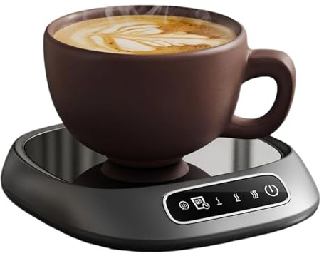 Calentador De Tazas De Café - Recargable con Pantalla Táctil Inteligente,Calentador Eléctrico de Vasos de Vidrio para Café - para Invierno Frío Té Chocolate Leche Cocina Dormitorio Estudio Mesa de