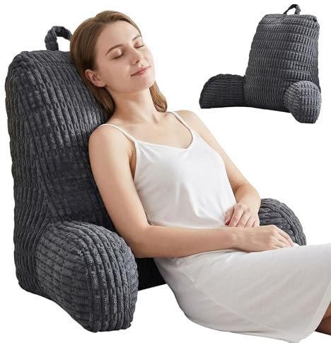 Ecofocet Cuscino Da Lettura, Cuscino Schienale e Supporto Schiena per Letto e Divano, Cuscino Comodo e Morbido per Sedersi, Leggere e Guardare la TV