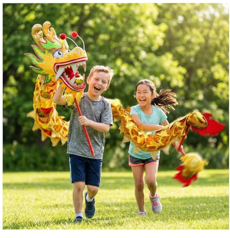 Dragon Dance Jongleringsset för utomhusaktiviteter, perfekt för gatuevenemang, fitnessaktiviteter och nyårsfiranden