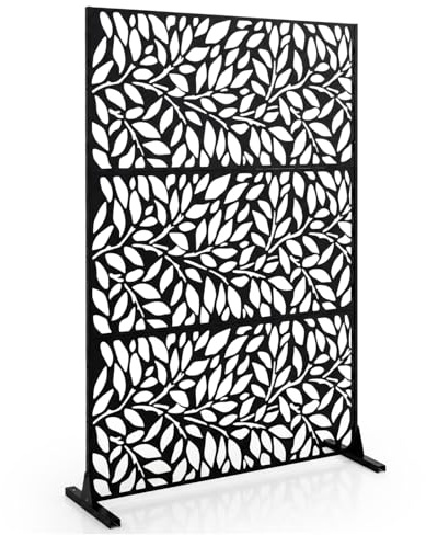 COSTWAY insynsskydd för trädgård, 121 x 183 cm, rumsavdelare fristående