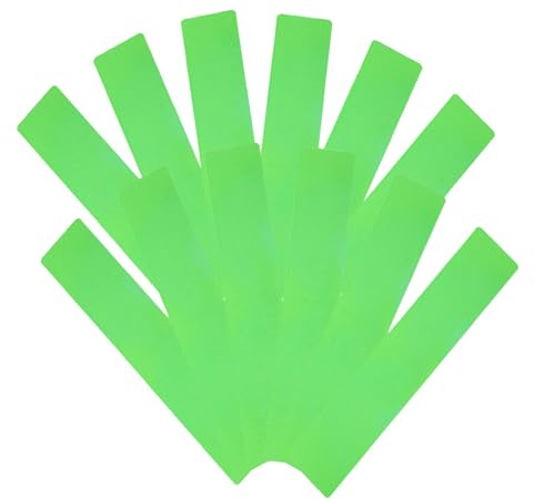 SHINEOFI Kit de Marquage de Terrain de Sport 12pcs Vert en PVC, Tapis Plat Rectangulaire pour Délimitation Facile des Terrains de Tennis et Football en Extérieur