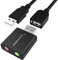 SABRENT Scheda audio USB cuffie e microfono per MAC e Windows, Adattatore audio presa USB, Plug & Play, Nessun driver necessario [Alluminio Nero] (AU-EMCB)