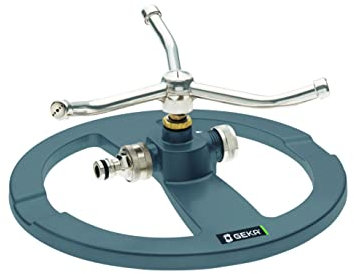 Geka Arroseur Rotatif à 3 Bras, Argent