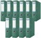 DONAU Premium Ordner Breit 10er Pack/DIN A4 / 7,5 cm / 10 Stück/Grün/Kunststoffbezug PP/Carton Papier Schlitzordner Büroordner Aktenordner Ringordner/Grünen Punkt