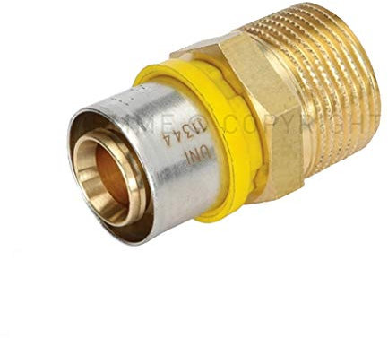 Raccordo A Pressare Dritto Maschio 26 X 1 Per Multistrato Per Gas Tiemme