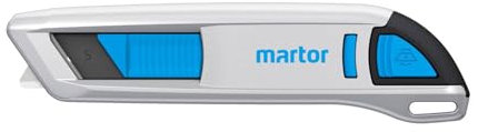 MARTOR Sicherheitsmesser mit Klingeneinzug, SECUNORM 500, Profi Cuttermesser, Aluminium, Rechts- & Linkshänder, GS Geprüft