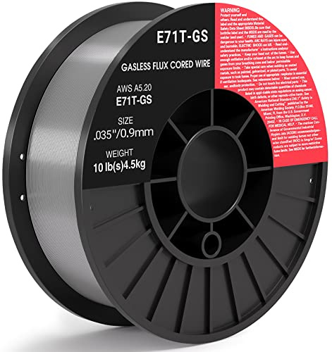Flux Core Mig Wire, Mild Steel E71TGS.035-Diameter, 10-Pound Spool (0.035-Inch10 LB)